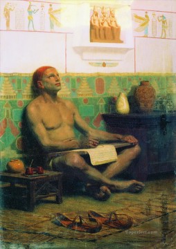 The Pharaoh Scribe Stephan Bakalowicz Ancient Rome Oil Paintings
